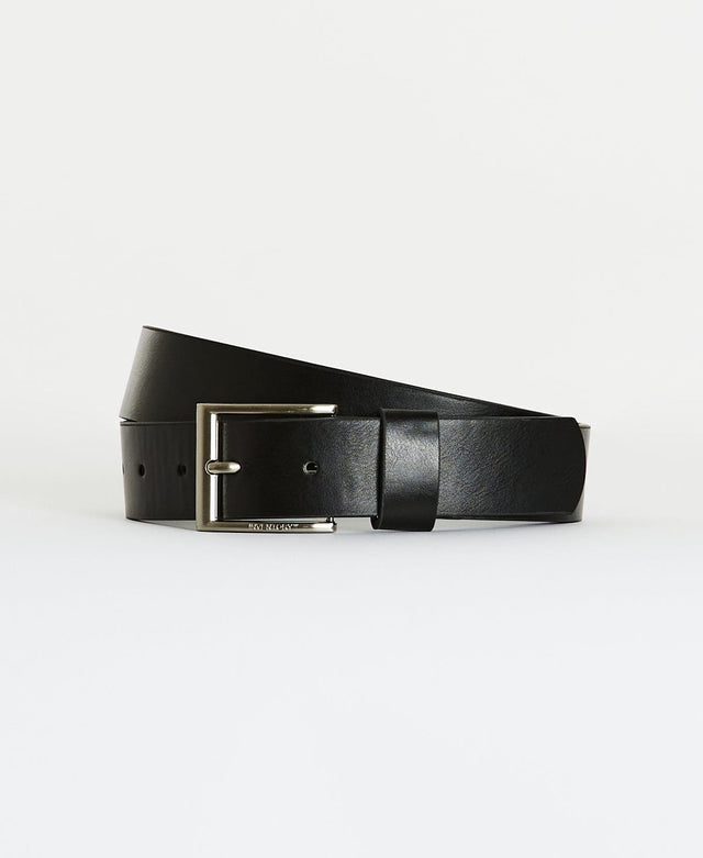 Inventory Manchester Vegan Leather Belt Black
