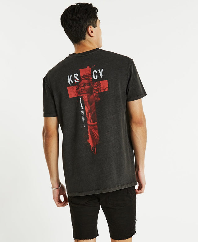 Kiss Chacey Alarmed Relaxed T-Shirt Pigment Black