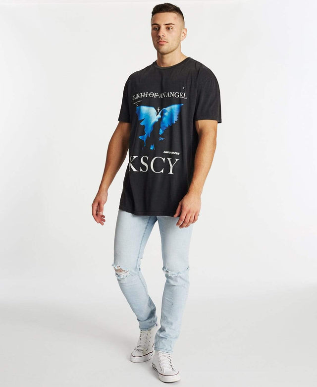 Kiss Chacey Angel Days Relaxed T-Shirt Heavy Metal Black