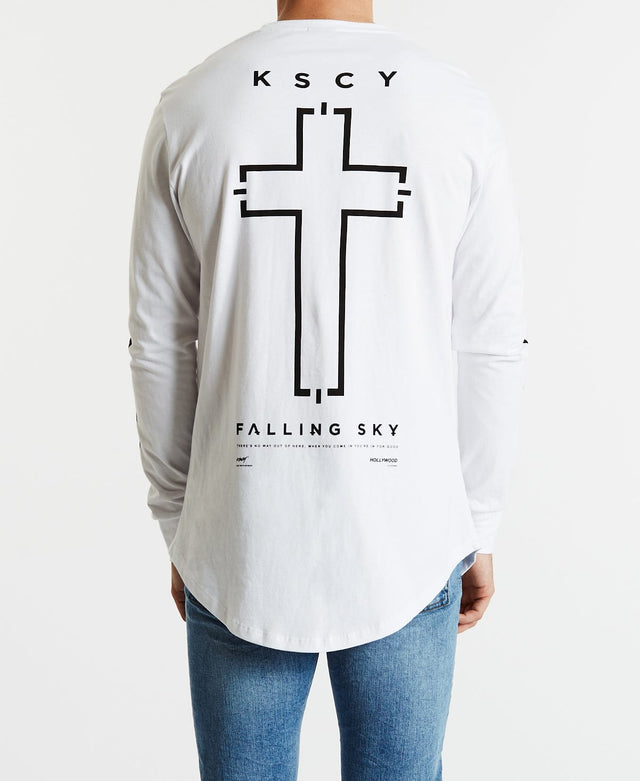Kiss Chacey Apart Dual Curved Long Sleeve White