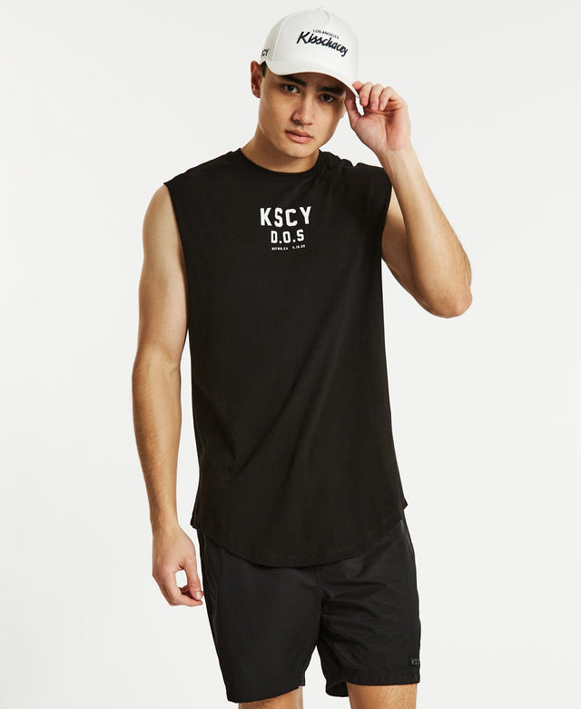 Kiss Chacey Blind Dual Curved Muscle Tee Jet Black