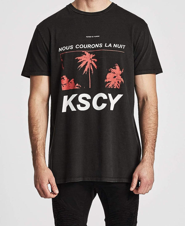 Kiss Chacey California Relaxed Fit T-Shirt Pigment Black