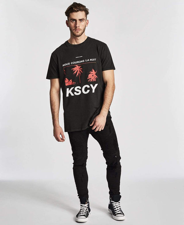 Kiss Chacey California Relaxed Fit T-Shirt Pigment Black