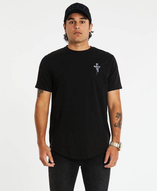 Kiss Chacey Cambria Dual Curved T-Shirt Jet Black