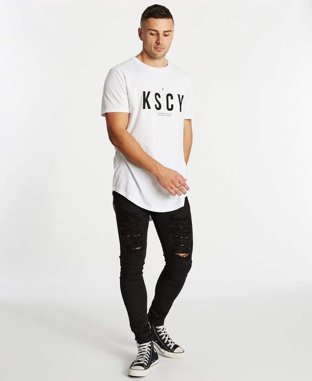 Kiss Chacey Chase The Sun Dual Curved T-Shirt White
