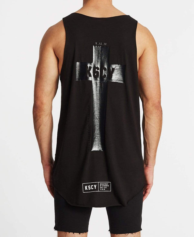 Kiss Chacey Construction Dual Curved Tank Jet Black