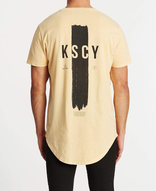 Kiss Chacey Crash And Burn Dual Curved T-Shirt Acid Sunburst