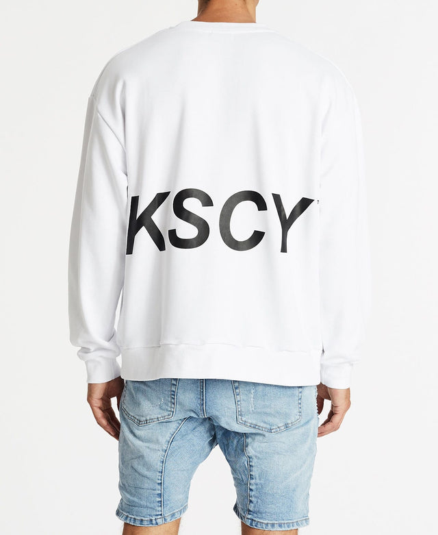 Kiss Chacey Crisp Relaxed Sweater White