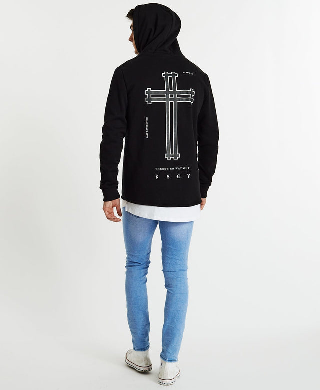 Kiss Chacey Critical Layered Hoodie Jet Black