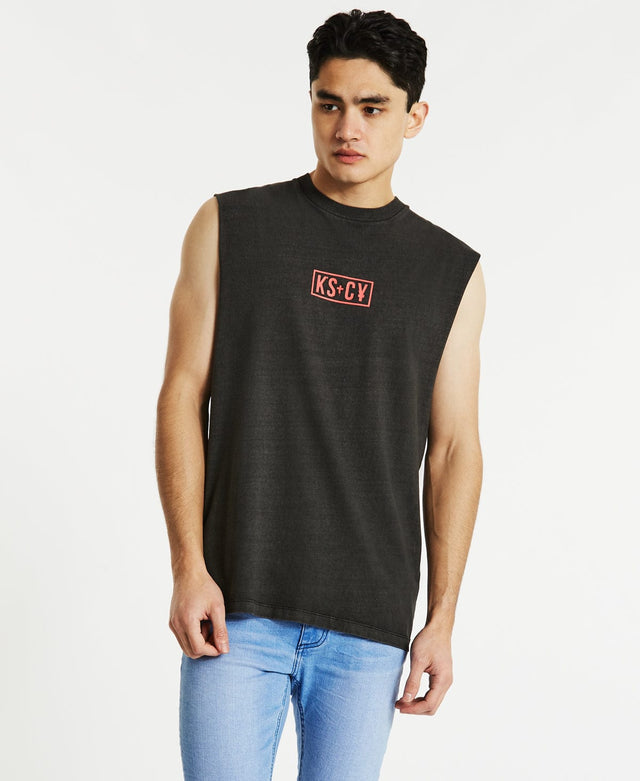 Kiss Chacey Dark Reign Relaxed Muscle Tee Pigment Black