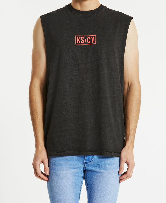 Kiss Chacey Dark Reign Relaxed Muscle Tee Pigment Black