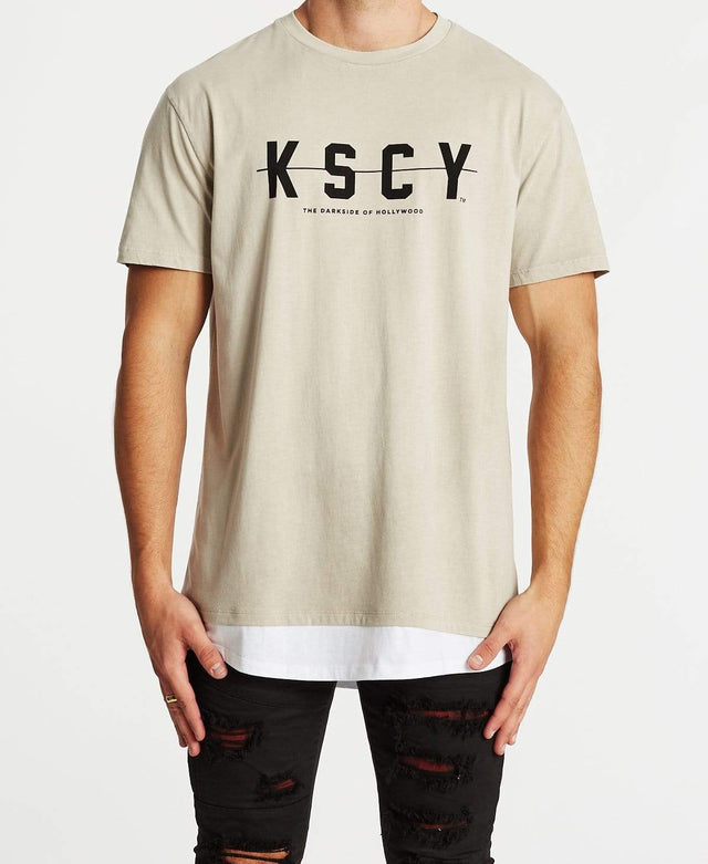 Kiss Chacey Darkside Of Hollywood Relaxed Layered T-Shirt Pigment Stone