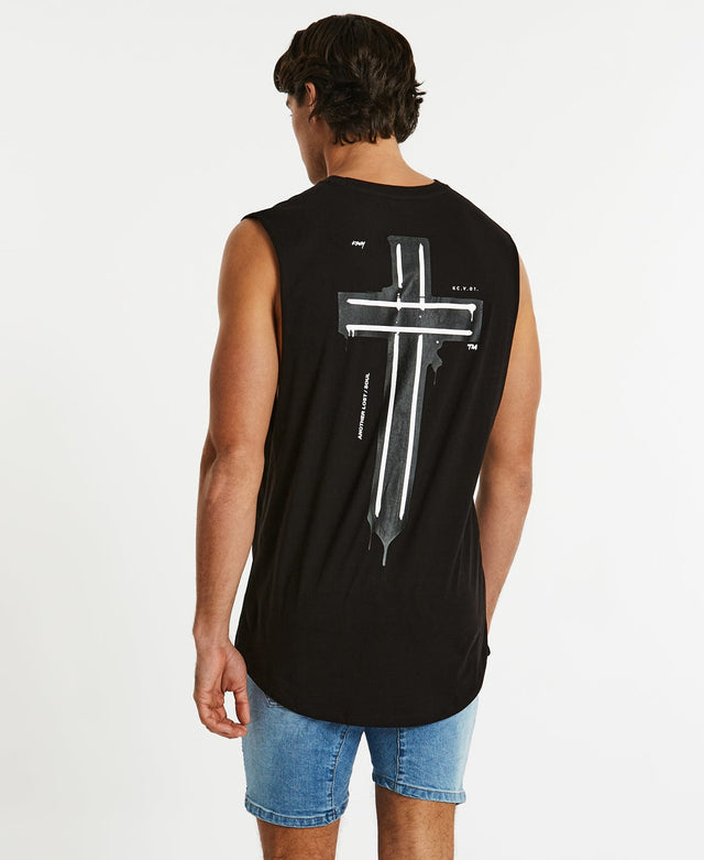 Kiss Chacey Denial Dual Curved Muscle Tee Jet Black
