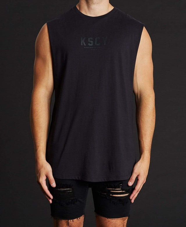 Kiss Chacey Department Dual Curved Muscle Tee Jet Black