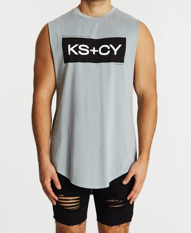 Kiss Chacey Destroyer Dual Curved Muscle Tee Pigment Quarry