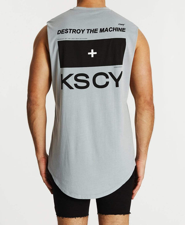 Kiss Chacey Destroyer Dual Curved Muscle Tee Pigment Quarry