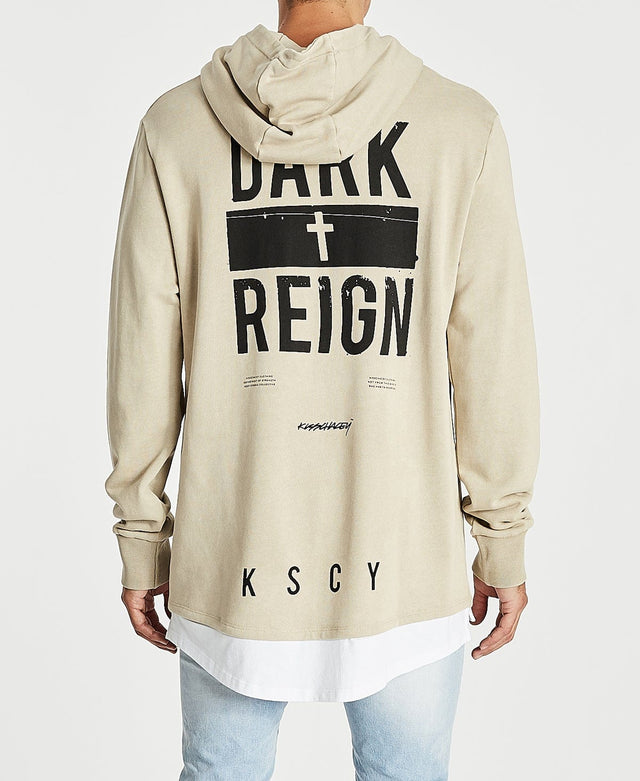 Kiss Chacey Dominate Layered Hoodie Pigment Sand