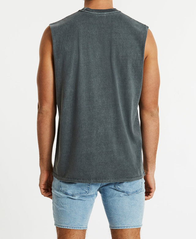 Kiss Chacey Edge Standard Muscle Tee Pigment Charcoal