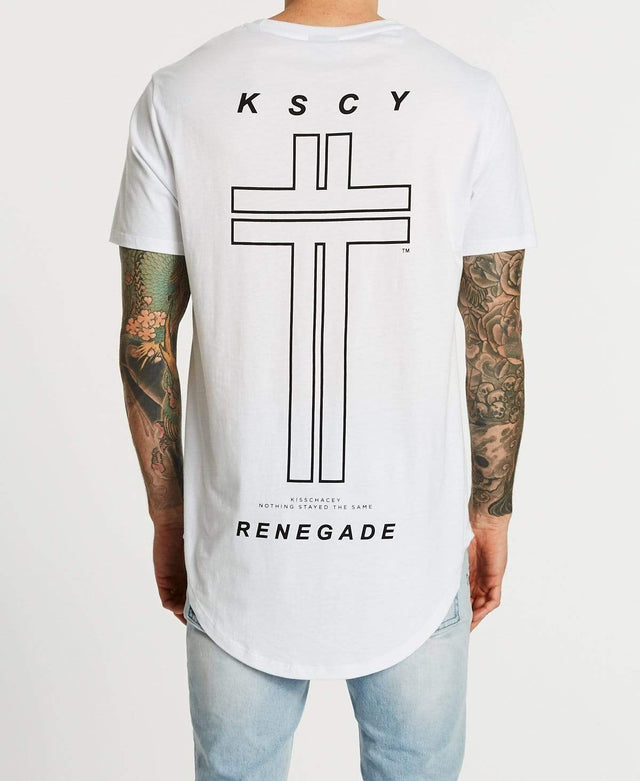 Kiss Chacey Escape Dual Curved T-Shirt White