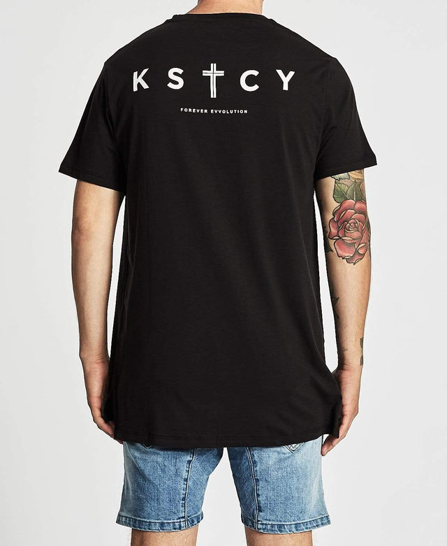 Kiss Chacey Evolution Tall Step Hem T-Shirt Jet Black