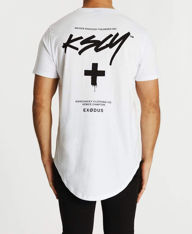 Kiss Chacey Exodus Dual Curved T-Shirt White