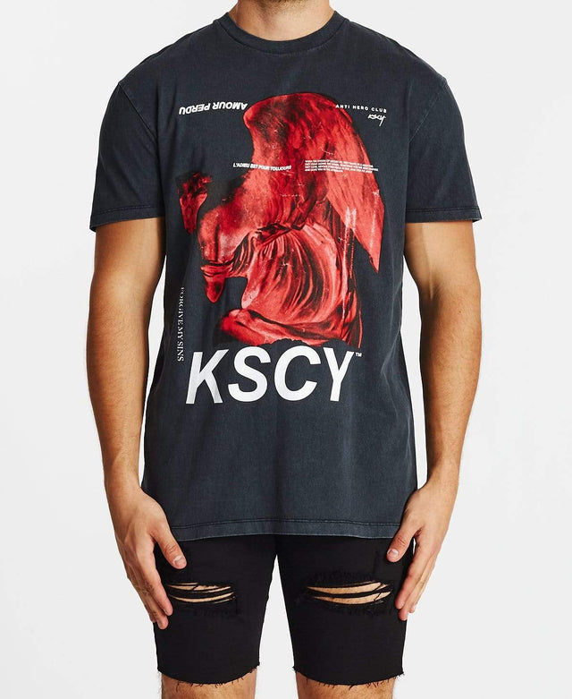 Kiss Chacey Faith Relaxed T-Shirt Mineral Black