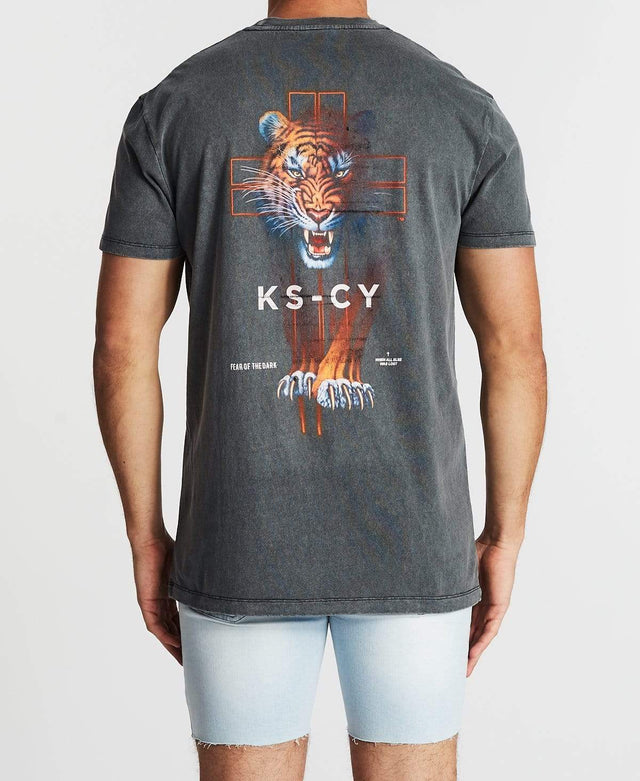 Kiss Chacey Fears Relaxed T-Shirt Pigment Charcoal