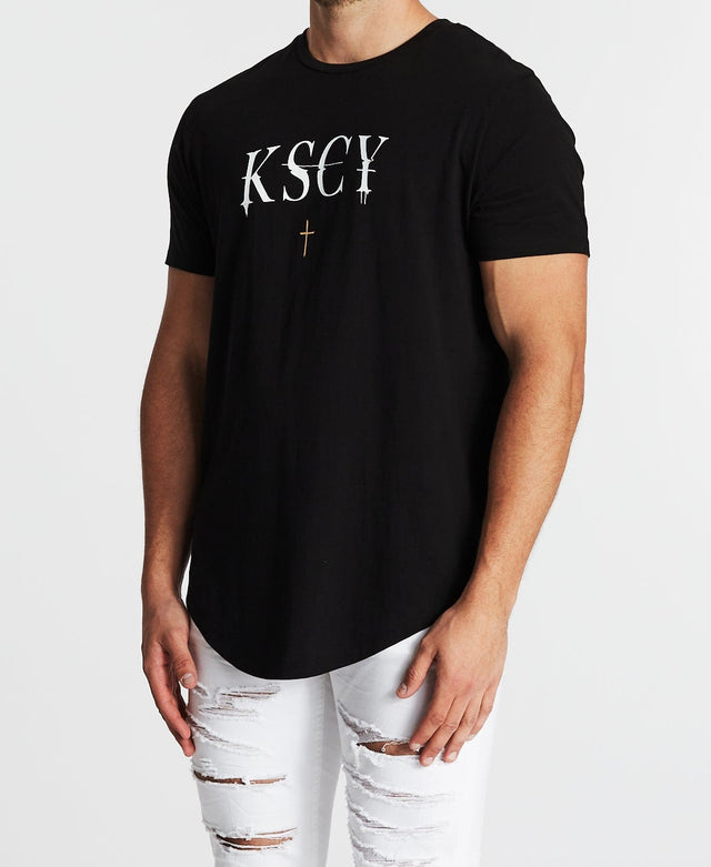 Kiss Chacey Findings Dual Curved T-Shirt Jet Black