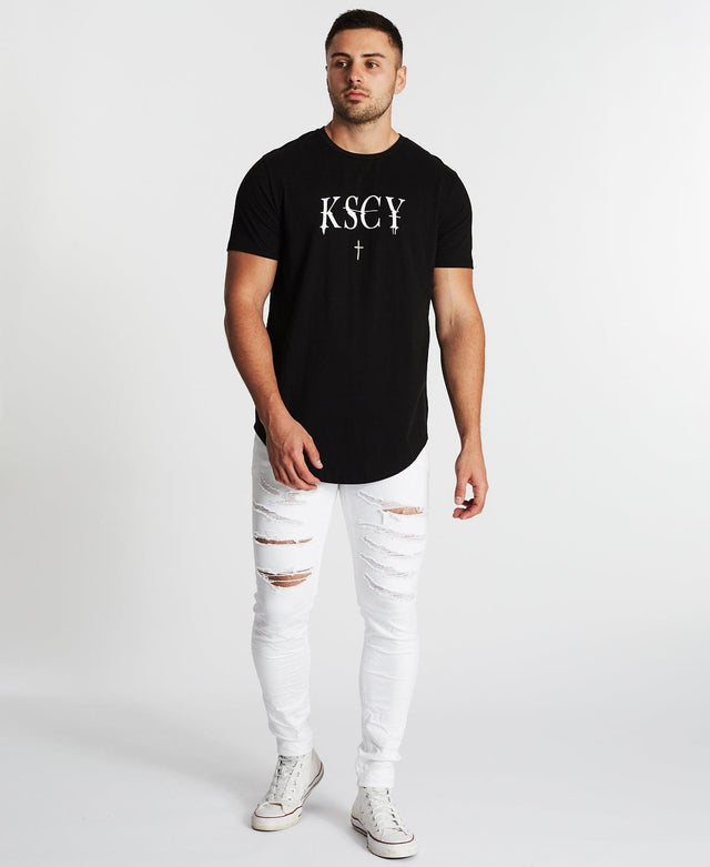 Kiss Chacey Findings Dual Curved T-Shirt Jet Black