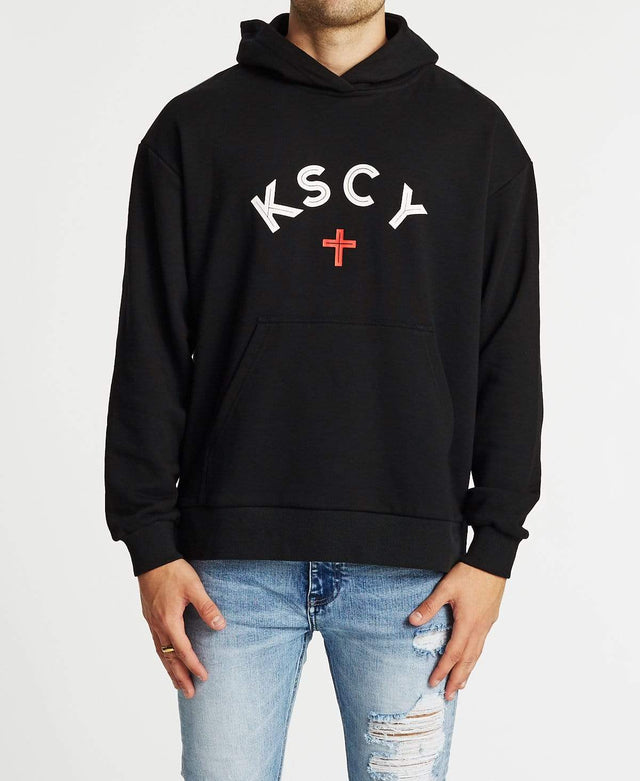 Kiss Chacey Foster Relaxed Fit Hoodie Jet Black