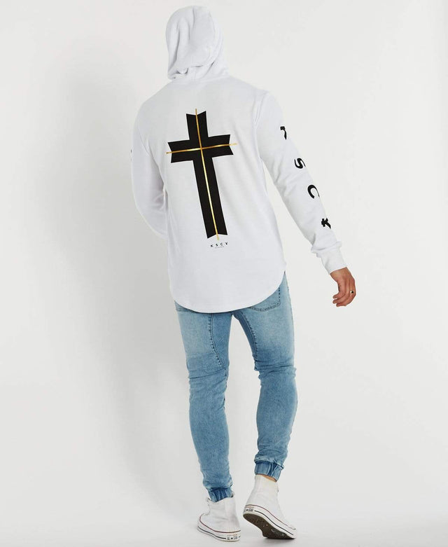 Kiss Chacey Glory Dual Curved Hoodie White