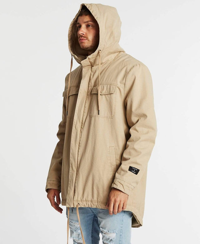 Kiss Chacey Granada Hooded Parker Jacket Sand