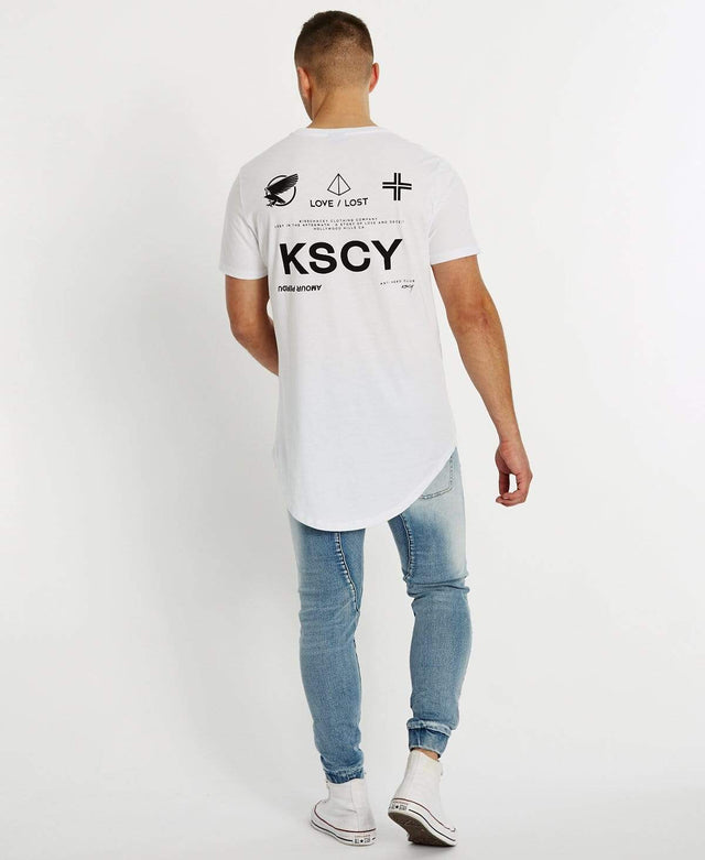 Kiss Chacey Highway Dual Curved T-Shirt White