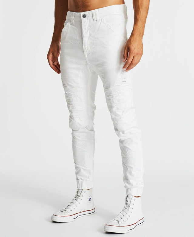 Kiss Chacey Hydra Denim Jogger Jeans White