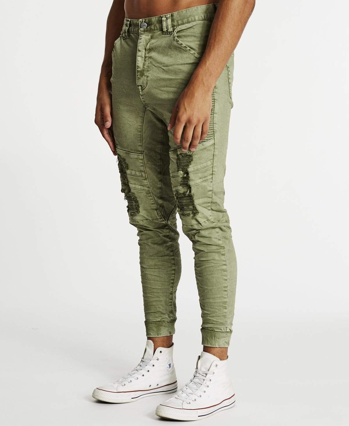 Green jogger jeans online