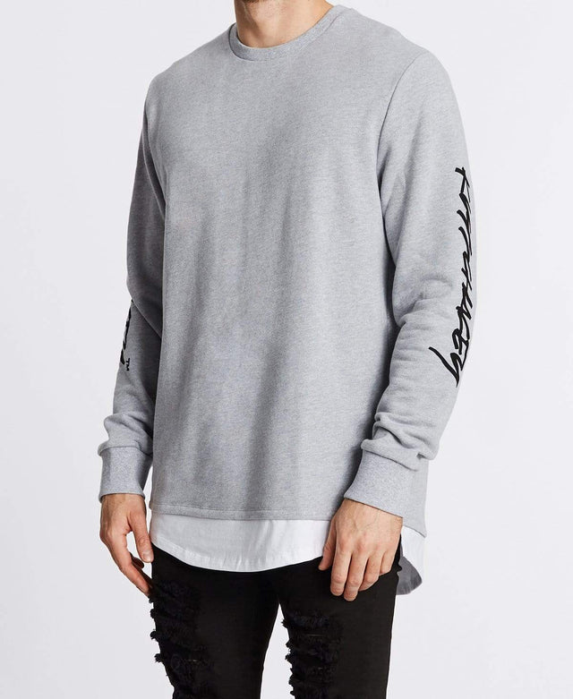 Kiss Chacey Infinity Layered Jumper Grey Marle