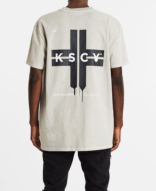 Kiss Chacey Intend Relaxed T-Shirt Pigment Warm Grey