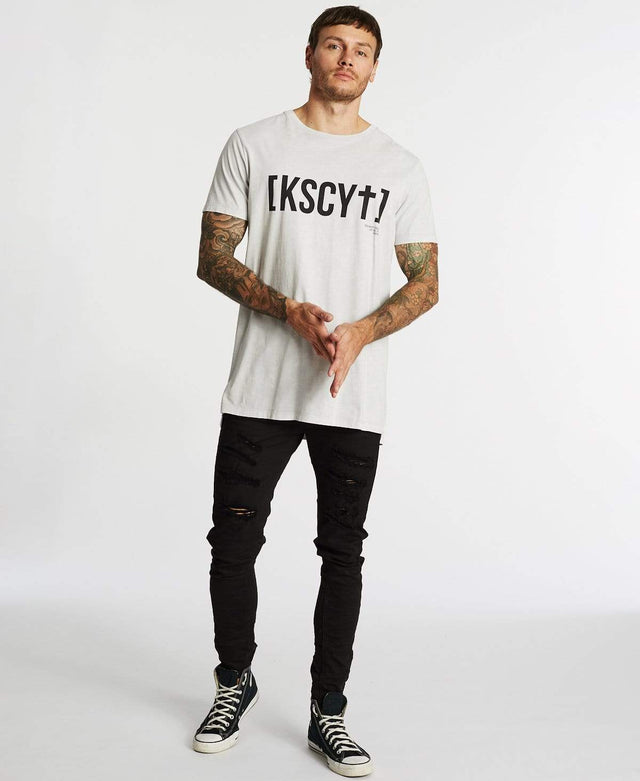 Kiss Chacey Interceptor Tall Step Hem T-Shirt Acid Rock
