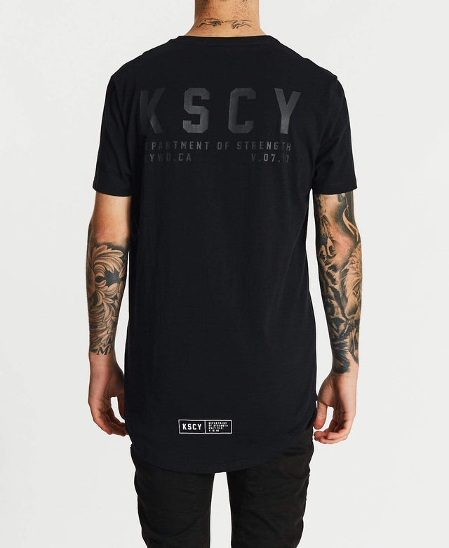 Kiss Chacey Justice Dual Curved T-Shirt Jet Black