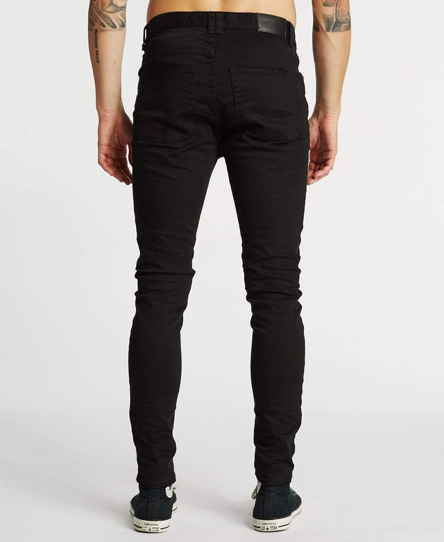 Kiss Chacey K1 Skinny Fit Jeans Destroyed Black