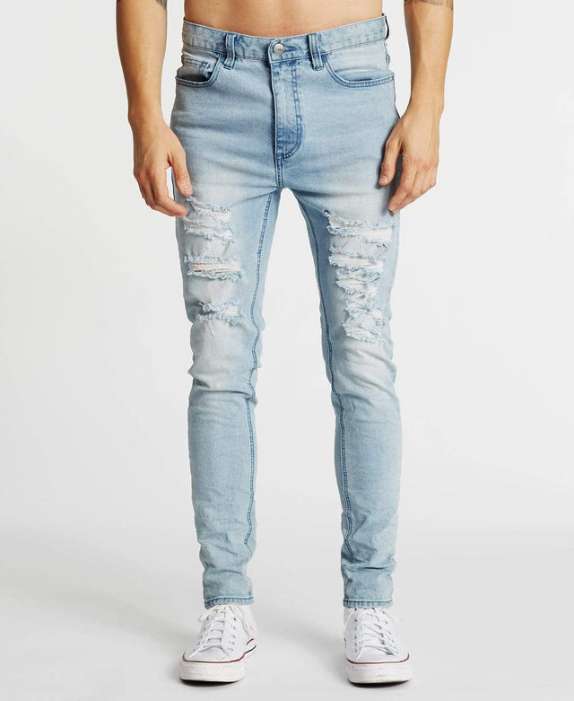 Kiss Chacey K1 Skinny Fit Jeans Destroyed Defiance Blue