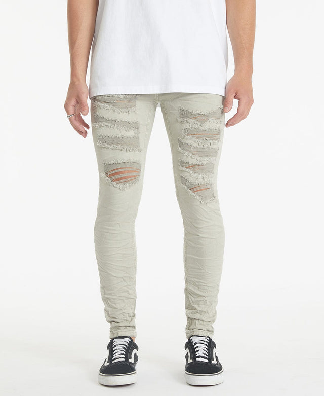 Kiss Chacey K1 Super Skinny Fit Jean Destroyed Goat Neutral