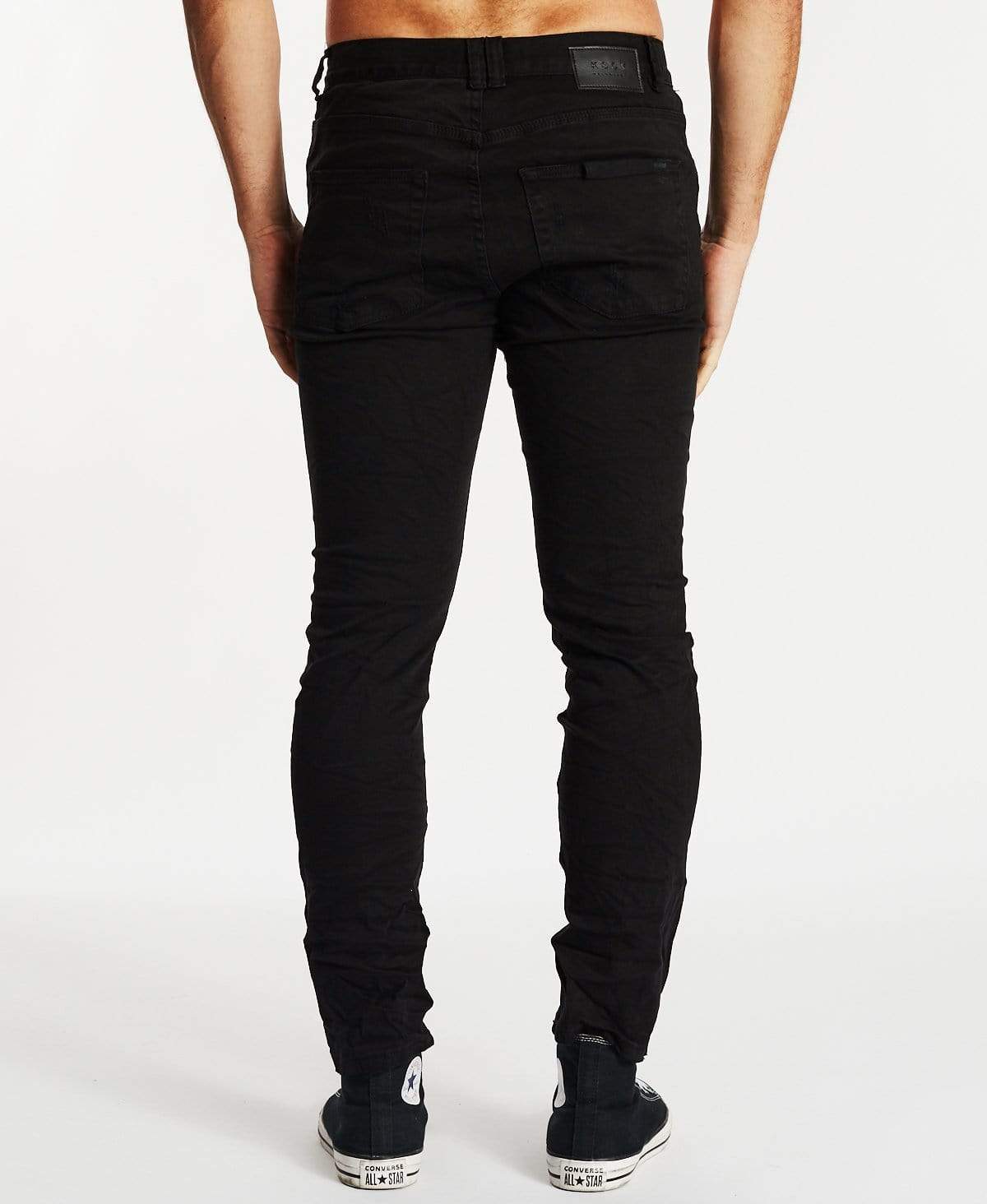 K2 Skinny Jeans Destroyed Black – Neverland Store