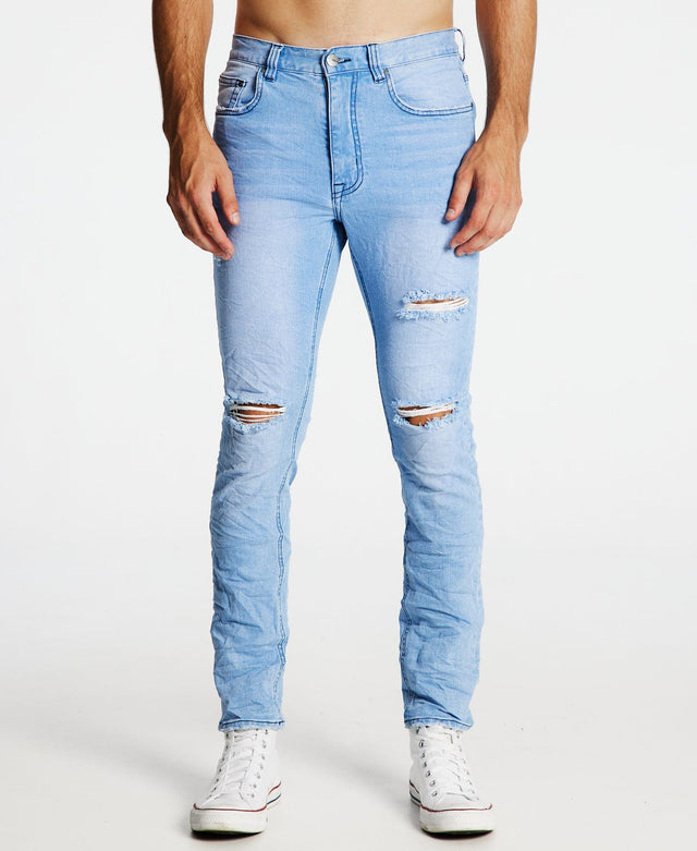 Kiss Chacey K2 Skinny Jeans Destroyed Crystal Blue