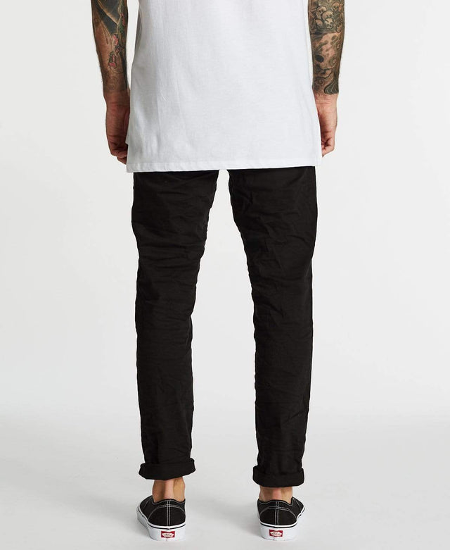 Kiss Chacey K3 Tapered Turn Up Jeans Black