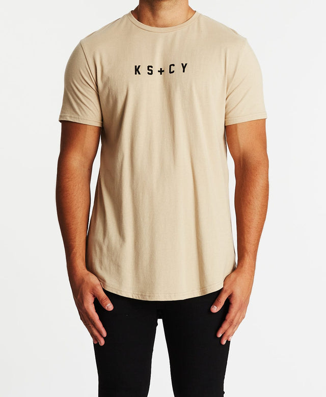 Kiss Chacey Laceration Dual Curved T-Shirt Sand