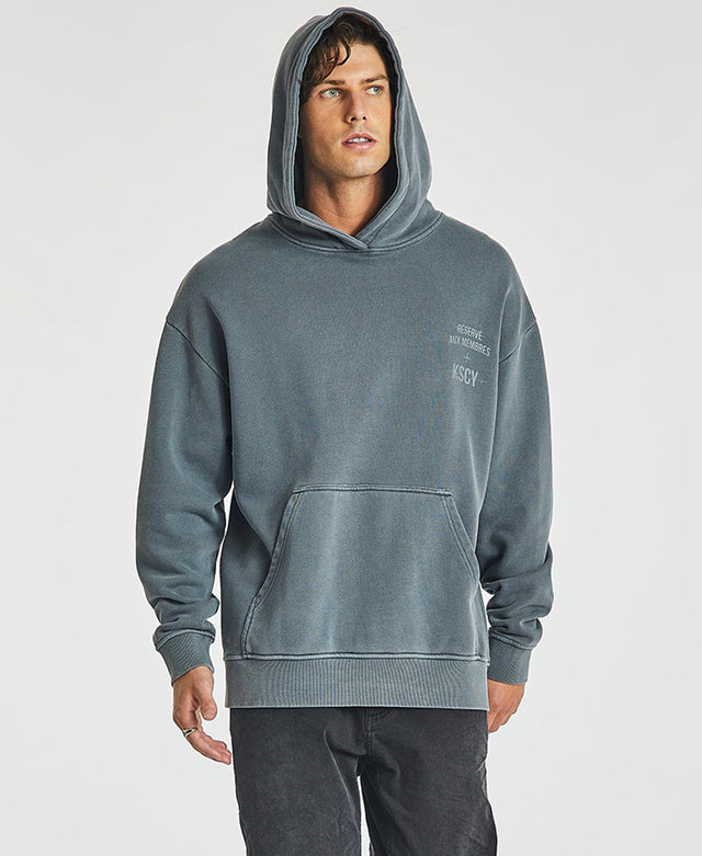 Kiss Chacey Leland Relaxed Hoodie Pigment Castlerock Grey