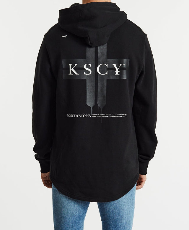 Kiss Chacey Lightening Dual Curved Hoodie Jet Black