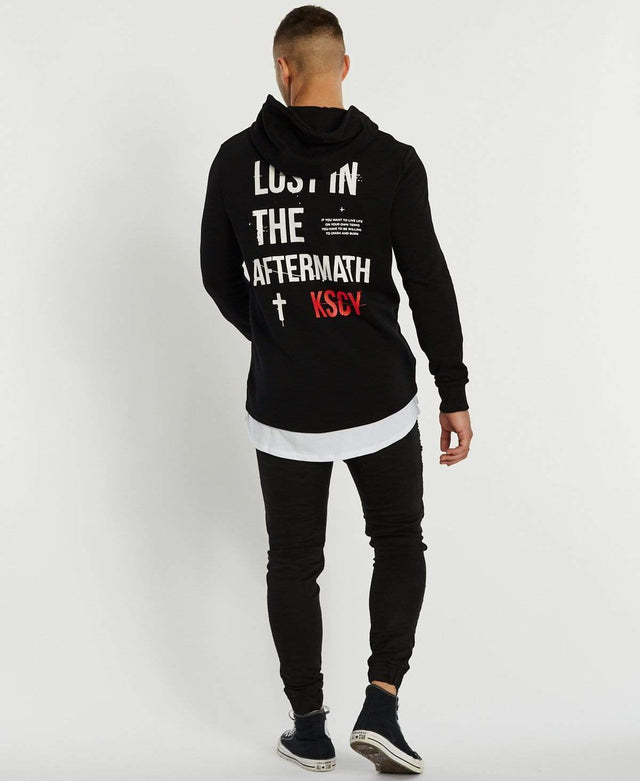 Kiss Chacey Live Life Layered Hoodie Jet Black
