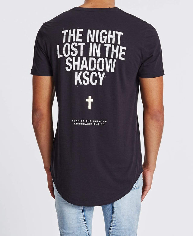 Kiss Chacey Lost In The Shadows Baseball T-Shirt Graphite